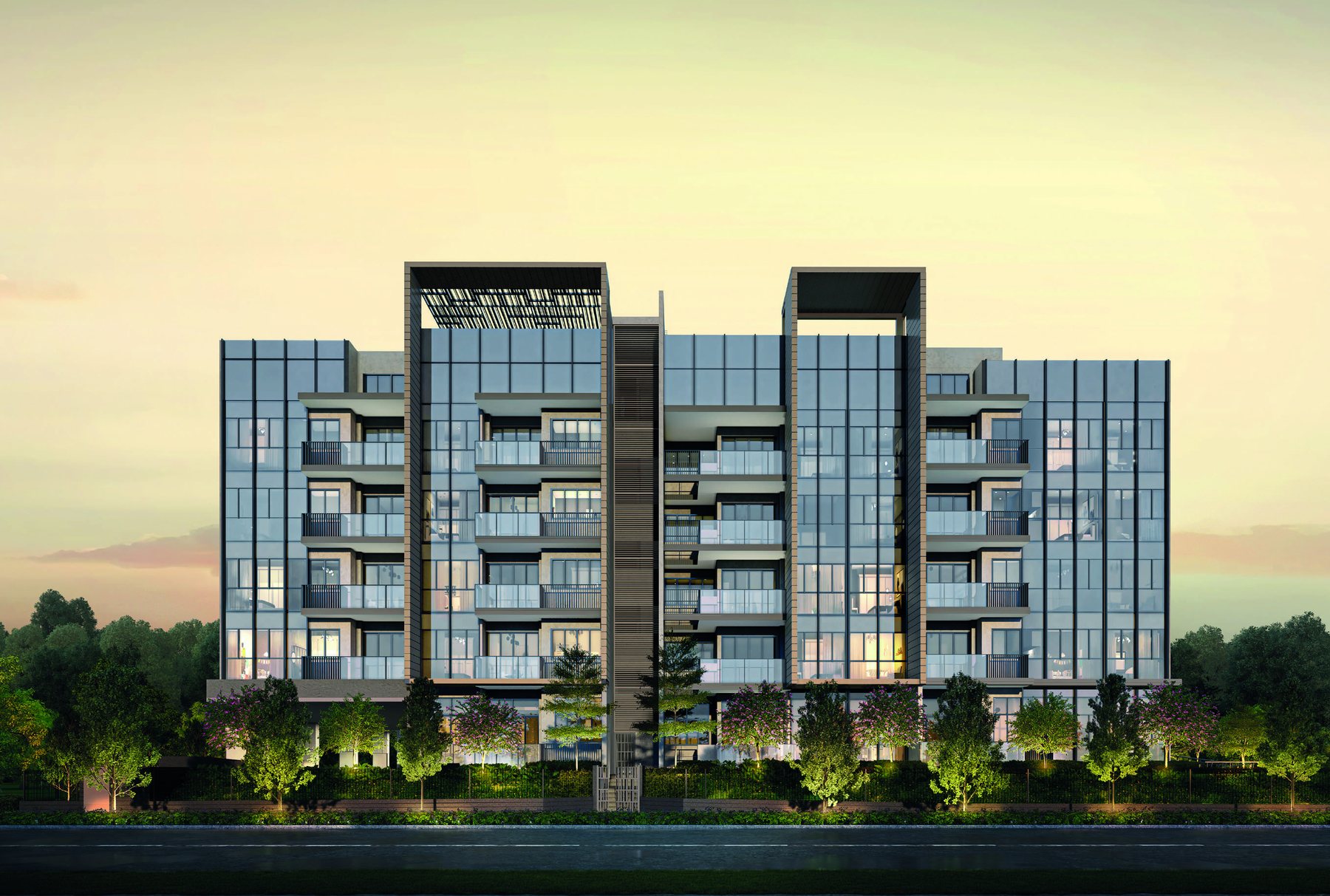 Ardor Residence at dusk (artist’s impression)